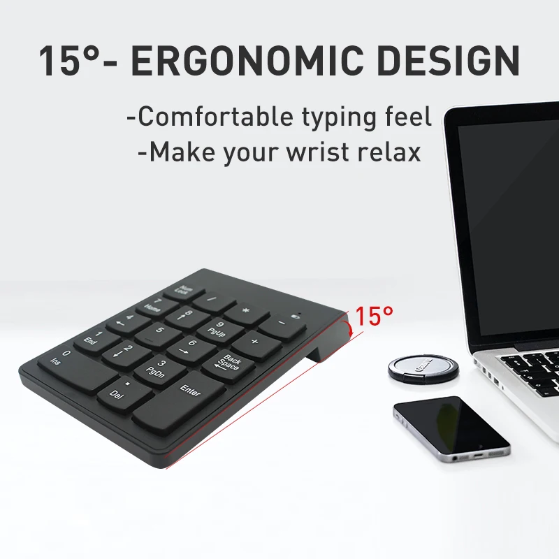 Для Ipad Android Windows Phone Mackbook Tablet беспроводная цифровая клавиатура портативная 2 4G