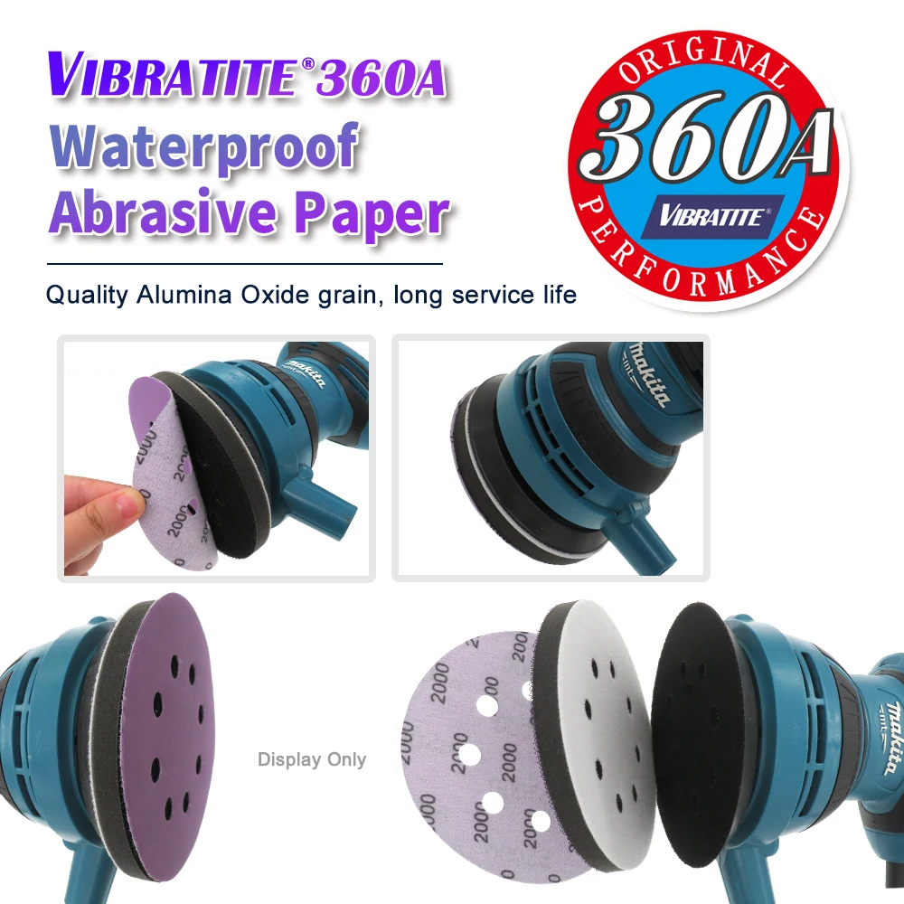 10 Dischi Abrasivi Da 5 Pollici 125 Mm Con Carta Vetrata A Strappo Grana 40 2000 Forma Rotonda Fogli~p140630087