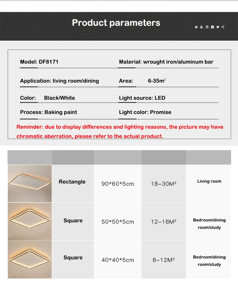 Nordic Bedroom Living Room LED Ceiling Lamp Minimalist Style Modern Square Ceiling Lights Hotel Indoor Lighting Wholesale gold ceiling lights