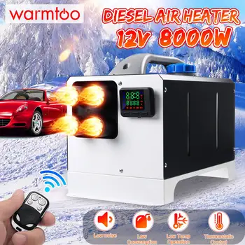 

Mini Car Heater 12V 8KW All in One Portable LCD Monitor Thermostat Air Diesel Parking Heater Winter Warmer For Trucks Trailer