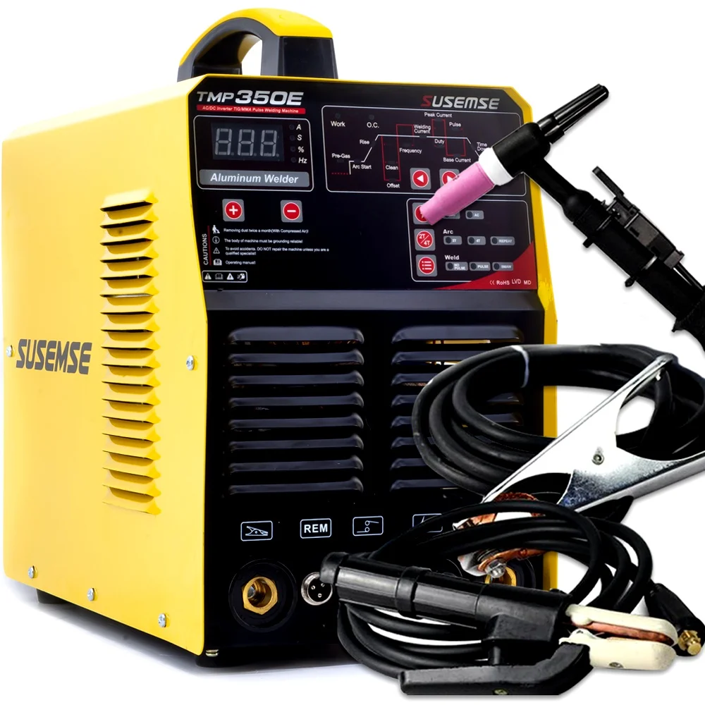 Susemse Aluminum Welding machine TMP350E tig ac/dc ARC Welder For Digital Control  Tig/MMA Welding Machine 350A110/220V