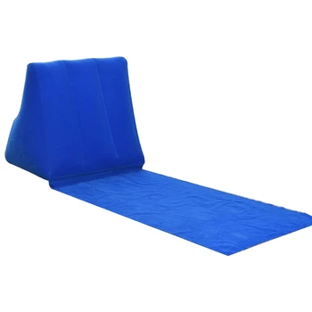 

Camping Beach Mat With Inflatable Pillow Chair Air Bed Travel Mattress Outdoor Leisure Folding Lounger Cushion Portable Rest