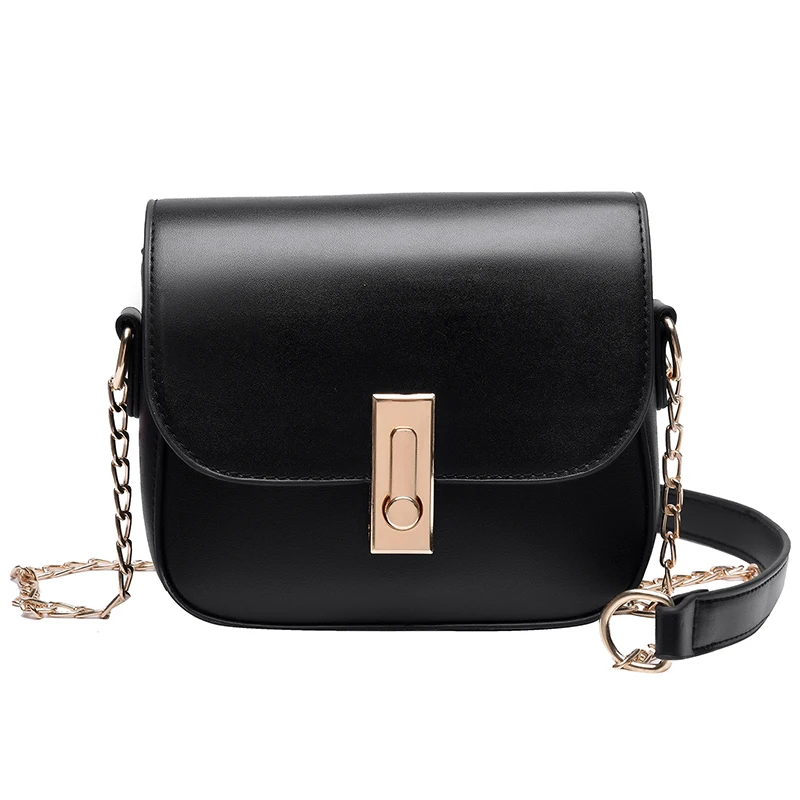 

191224 iVog New Arrival Everyday Female Small Shoulder Crossbody Handbag Black Chain Fashion Hand Bags for Women 2019