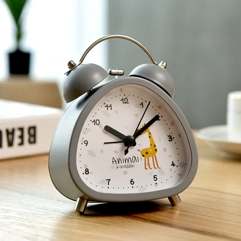 

Modern Small Alarm Clock Smart Cute Silent Battery Snooze Alarm Clock Bedside Kawaii Projection Clocks Relojes Desk Decor AE50AC
