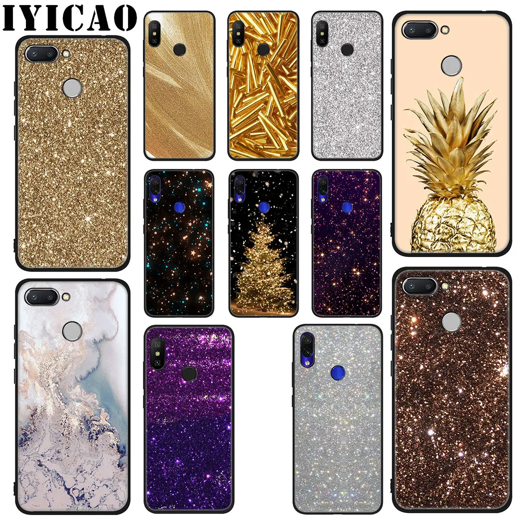 IYICAO Glitter Sands Luxury Soft Case for Xiaomi Redmi 4A 4X 5A 5 Plus K20 6 Pro 6A 7A 8A 7 S2 Go Phone |
