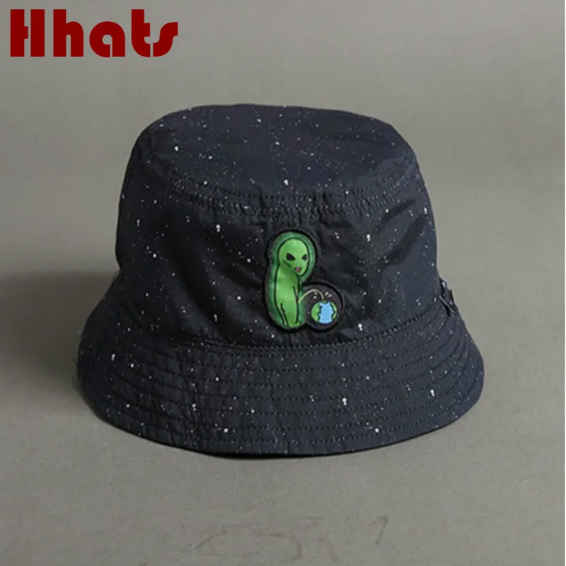 Панама Alien двусторонняя шляпа от солнца с двухсторонней одеждой и изображением