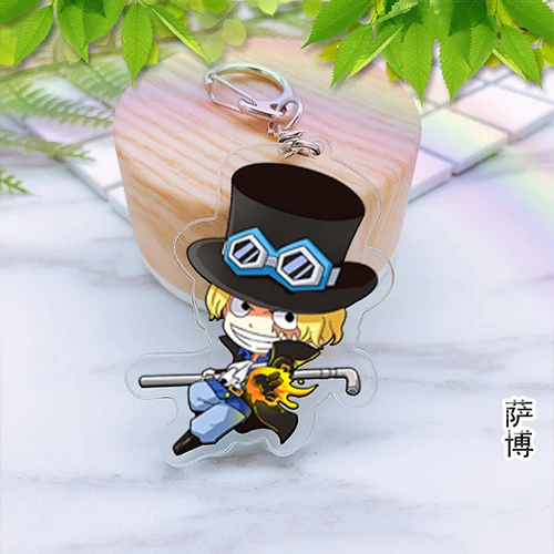 Аниме один кусок брелок Luffy Зоро акриловый Наруто фигурка сазуки Какаши