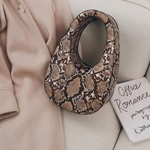 Новые кожаные сумки Мини гусиная сумка в виде яйца Змеиный узор овальная женская сумка через плечо Роскошная брендовая дизайнерская женская вечерняя сумка клатч