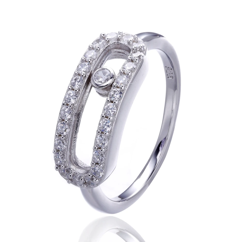 Женское кольцо Moonmory из серебра 925 пробы с фианитом|rings for women|ring forring fine jewelry |