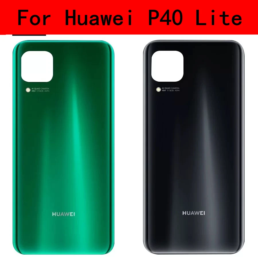 Фото Задняя крышка для Huawei P40 Lite Крышка батарейного отсека панель Nova 6SE задняя корпуса