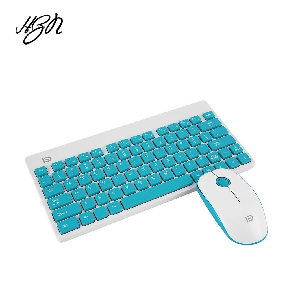 

Forter Mini Wireless Keyboard Mouse Combo Set USB 2.4Ghz 1500DPI Ultra-thin Gaming Multimedia Set for Computer PC Desktop