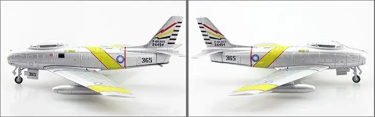 F-86 Sabre Китай 365 1/100 литье под давлением модель самолета Атлас