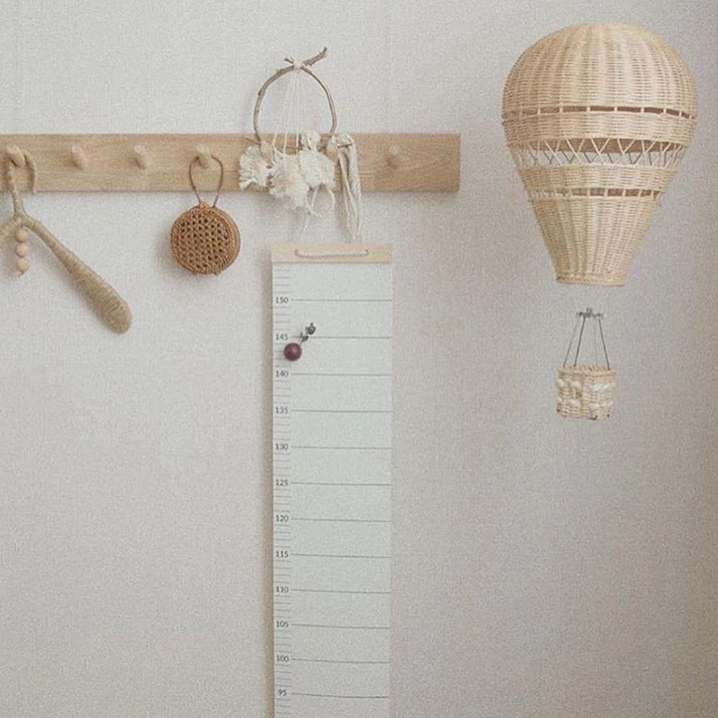 Nature Rattan Hot Air Balloon Party Decor Kid's Birthday Party Home Supplies New Year Decoration Ornaments