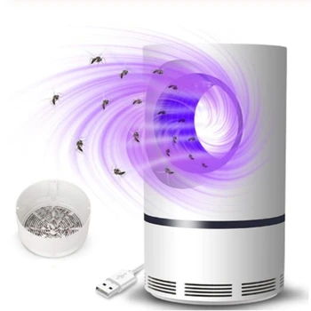 

UV Light Mosquito Killer Electric Lamp Bugs Insect Zapper Trap Catcher LED Suction Control Light Flies atrapa mosquitos