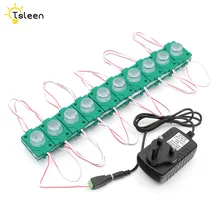 IP65 Водонепроницаемый COB 20 светодиодов DC 12 В 30 Вт Светодиодный модуль огни красочные декоративные лампы с US/EU/UK/AU адаптер питания+ DC разъем