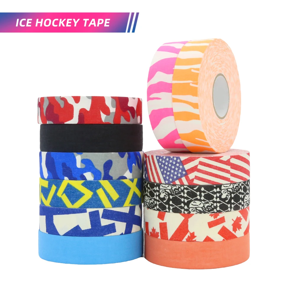 Kcooma Ice Hockey Stick Tape Rolls, Tamanho Longo, Pano Colorido, Fácil