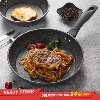

Maifan stone pan non-stick cooker induction cooker gas stove suitable for fried egg steak frying pan small household pot