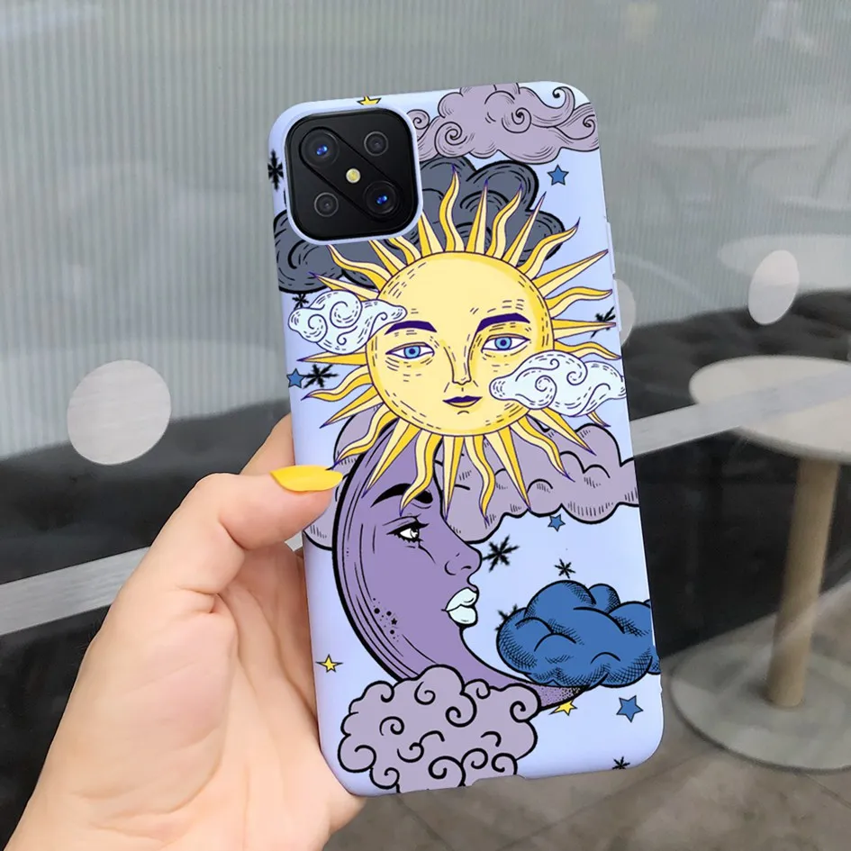 For OPPO Reno 4Z 5G Reno4Z CPH2065 Case Phone Cover Flower Cartoon Protective Bumper Funda Soft Coque For OPPO Reno4 Z A92s Etui