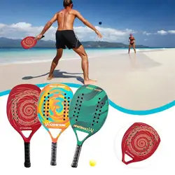 CAMEWIN Professional Carbon Beach Tennis Paddle Racket With Bag 3 Colors Soft EVA Face Tennis Rackets For Adult Unisex