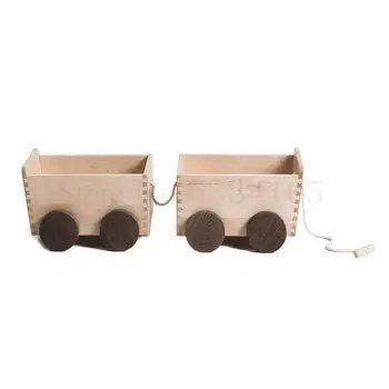 

Primary Children's Series Dudu Car Children's Storage Box White Maple Black Walnut