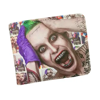 

Men Wallet The Joker Harley Quinn Enchantress And Bat Short Wallets With Card Holder Purse