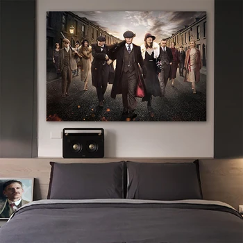 

Hot Peaky Blinders Cillian Murphy USA TV Show Series Season Art Poster Silk Canvas Home Decoration Wall Picture Printings