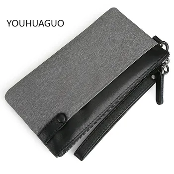 

YOUHUAGUO New Wallet Large Capacity Hand Bag Cell Phone Pocket Oxford Long Wallet Purse Card Holder