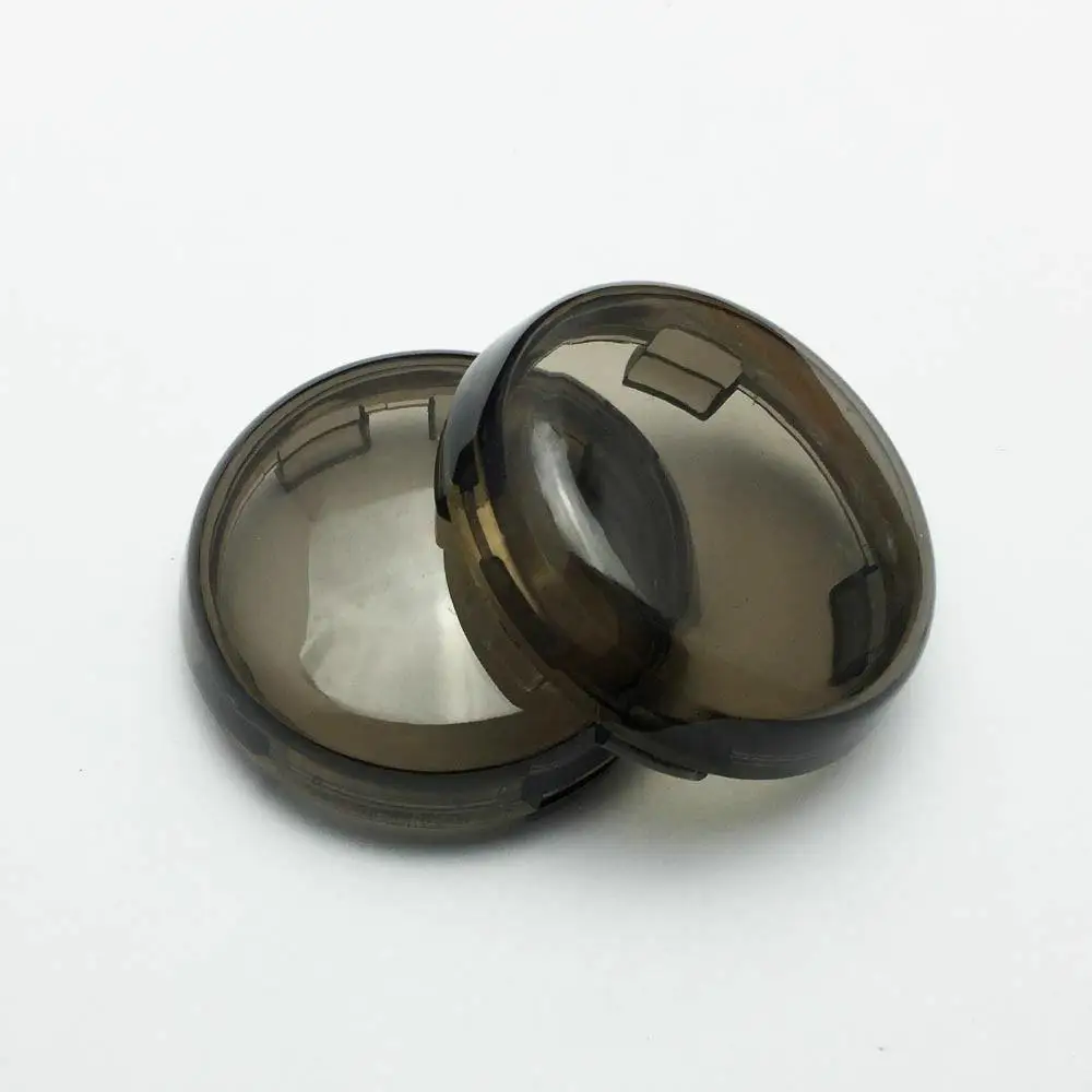 TWISTER.CK 2pcs Motorcycle Turn Signals Light Lens Cover For Touring Road King Sportster 883 1200 Iron XL Softail Heritage - Цвет: Smoky gray