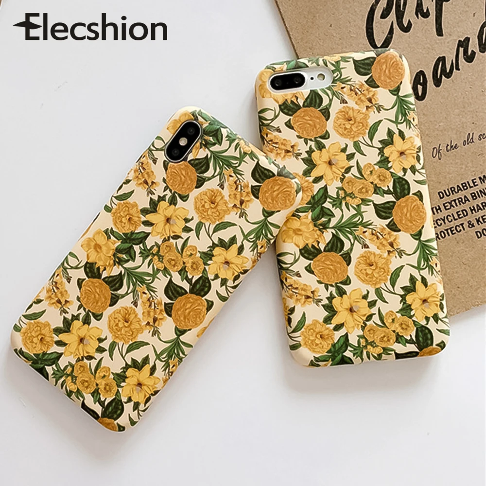 

Colorful Fruit Floral Phone Case For iPhone 6s 7 8 X Soft TPU Phone Cover For iPhone XR XS Max Cute Girl Back Case For iPhone