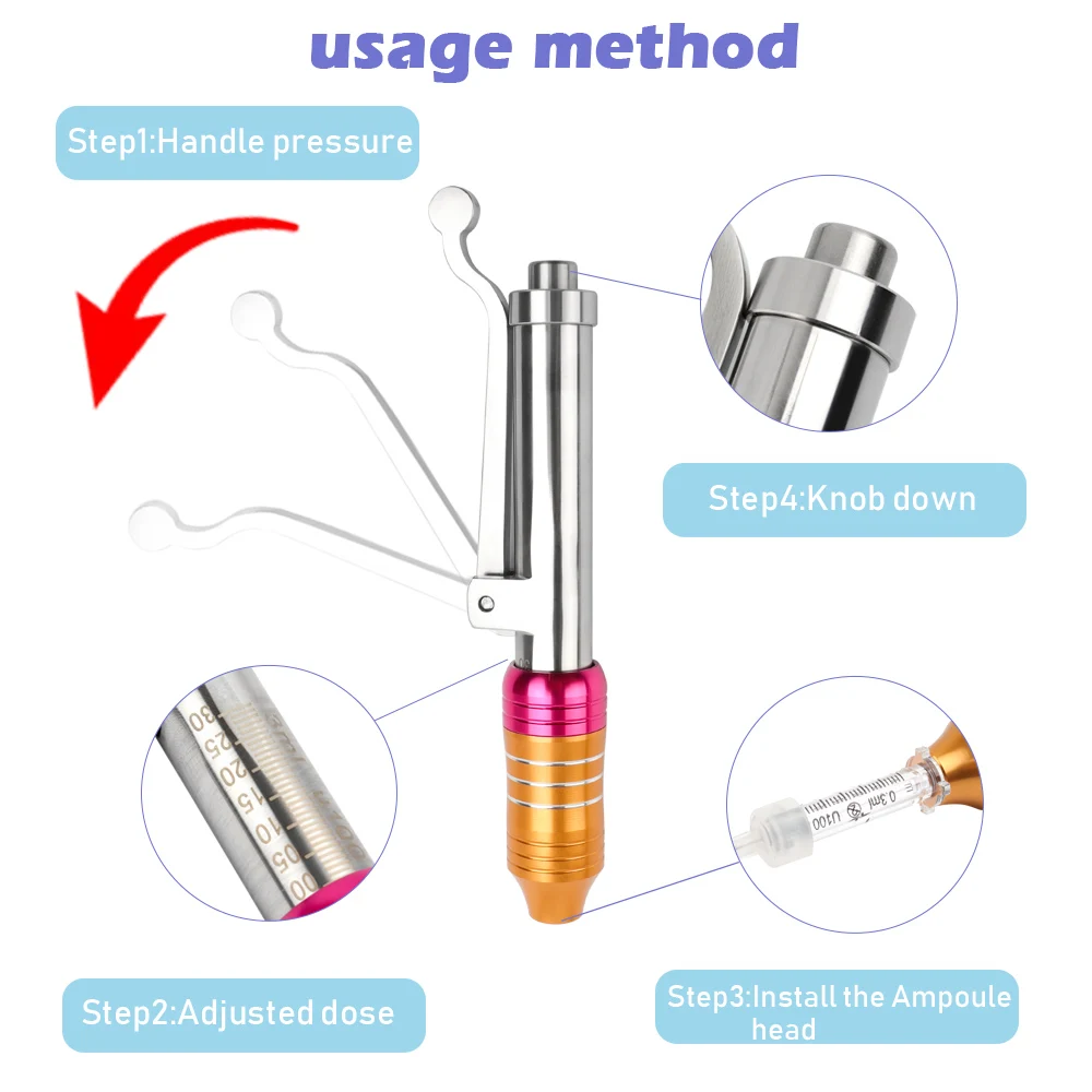 Профессиональная гиалуроновая ручка для губ лифтинг гиалурон пистолет электрическая омолаживающая маска для лица удаление шприц-ручка инструмент для красоты Ampoule головка Шприц Набор
