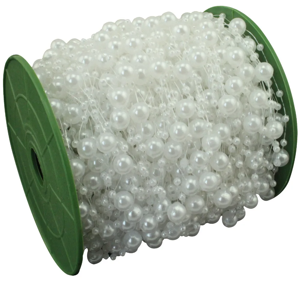 Цепочка гирлянда из искусственного жемчуга 5 метров|party coin|party decor for saleparty supplies