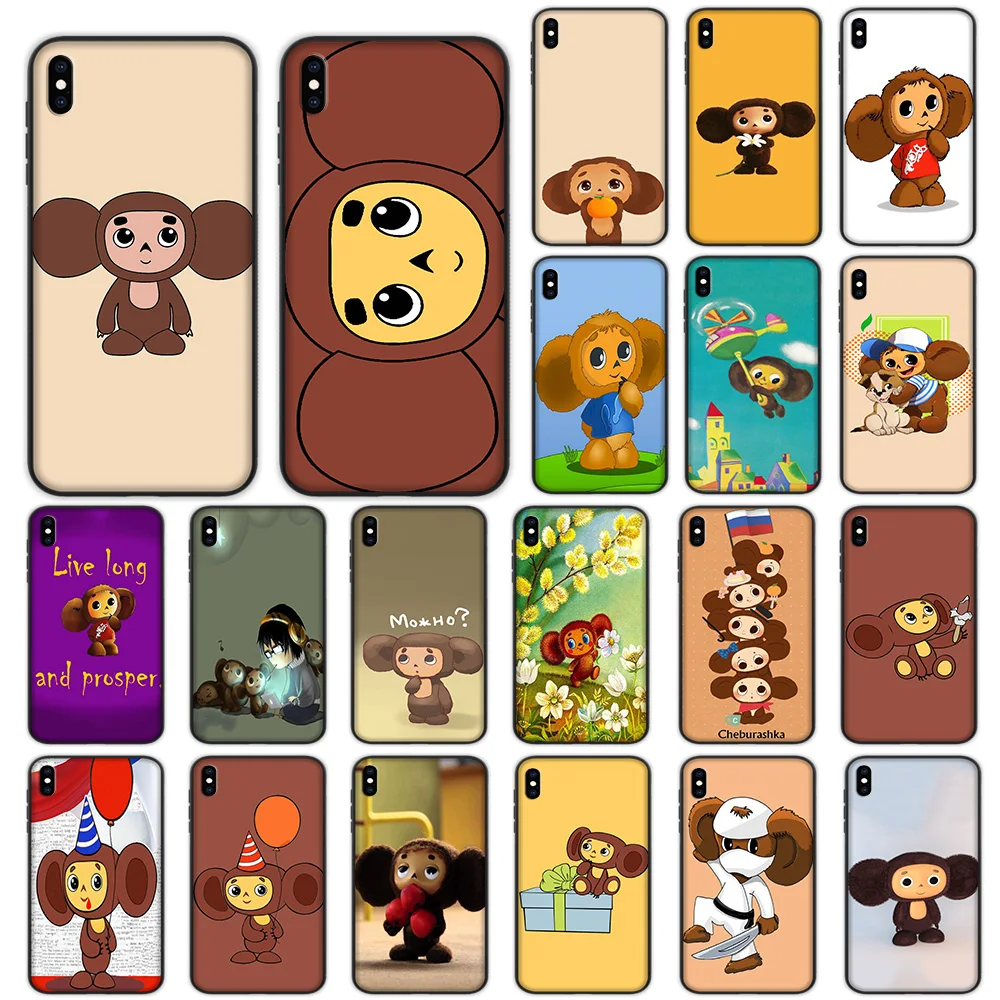 

Cheburashka Soft Case for iPhone XS Max XR X 7 8 6 6S Plus 5 5S SE Cover