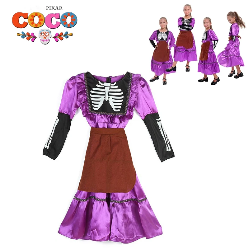 Женский карнавальный костюм Pixar CoCo Mama Imelda вечерние костюмы на Хэллоуин|Костюмы из