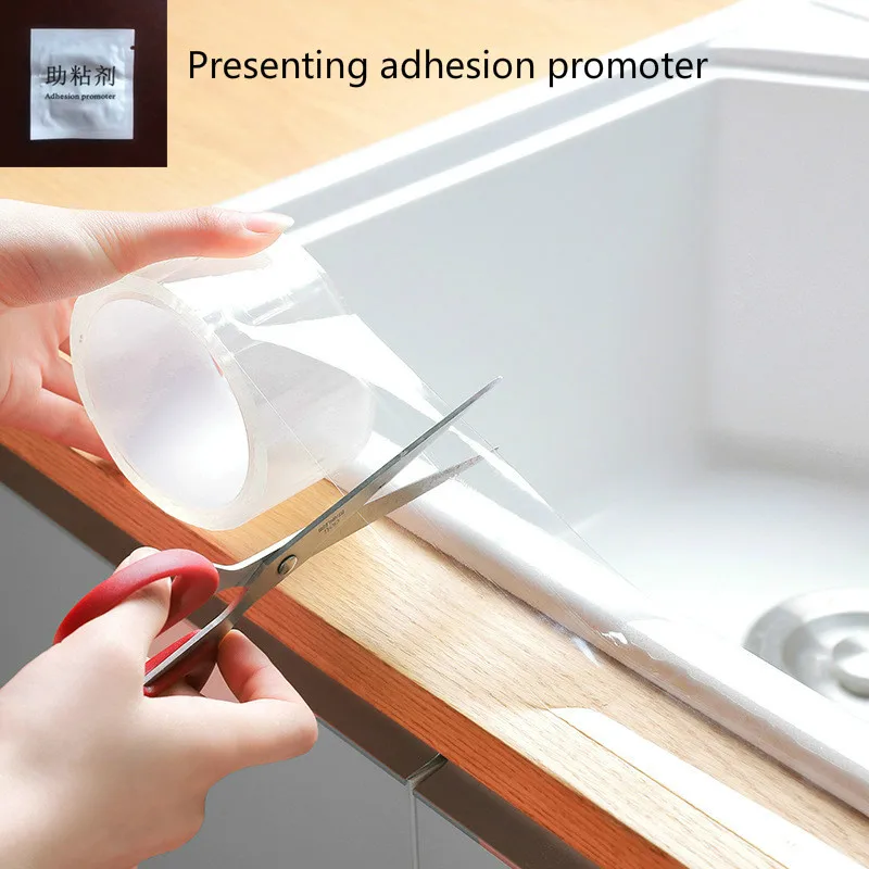 

Kitchen Sink Waterproof Sticker Mildew Moisture-proof Oil-proof Transparent Tape Sticker Bathroom Corner Line Sink Sticker