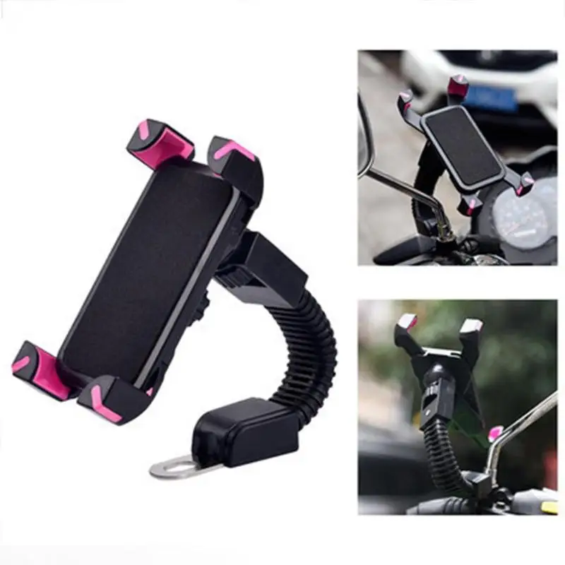 ABS мотоцикл зеркало заднего вида держатель мобильного телефона велосипед кронштейн Стенд