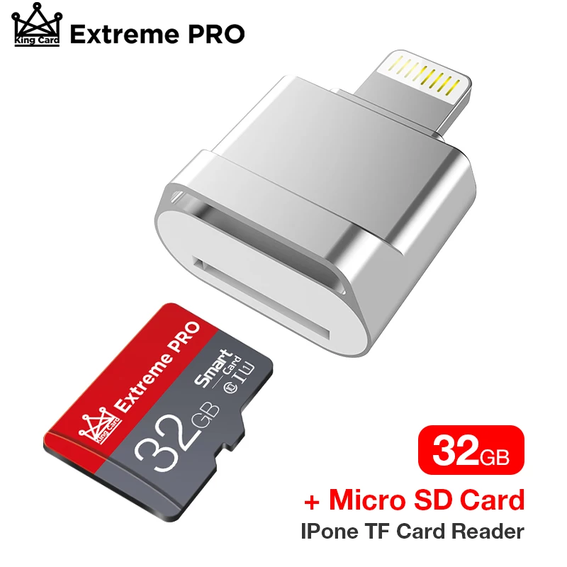 4gb sd card Micro SD TF Card mini Metal Pen Drive for iPhone 128GB 256GB  64GB 32GB 16GB Otg/Lightning 2 in 1 USB flash drive for ios device 128gb sd Memory Cards