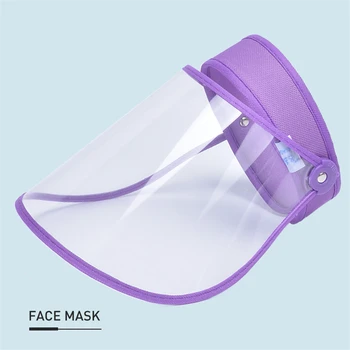 

Transparent Protective Cap Anti-dust Splash Protective Hat Summer Mask Face Anti-fog Windproof Sun Visor Full Face Cover Cap
