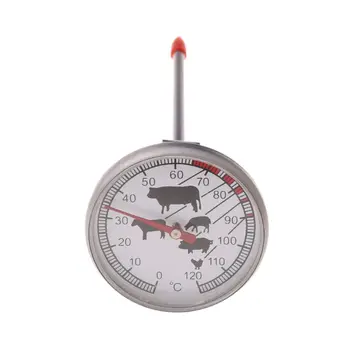 

For 11.11 120C Instant Read Probe Thermometer BBQ Gauge Food Cooking Meat Stainless Steel ERD9144