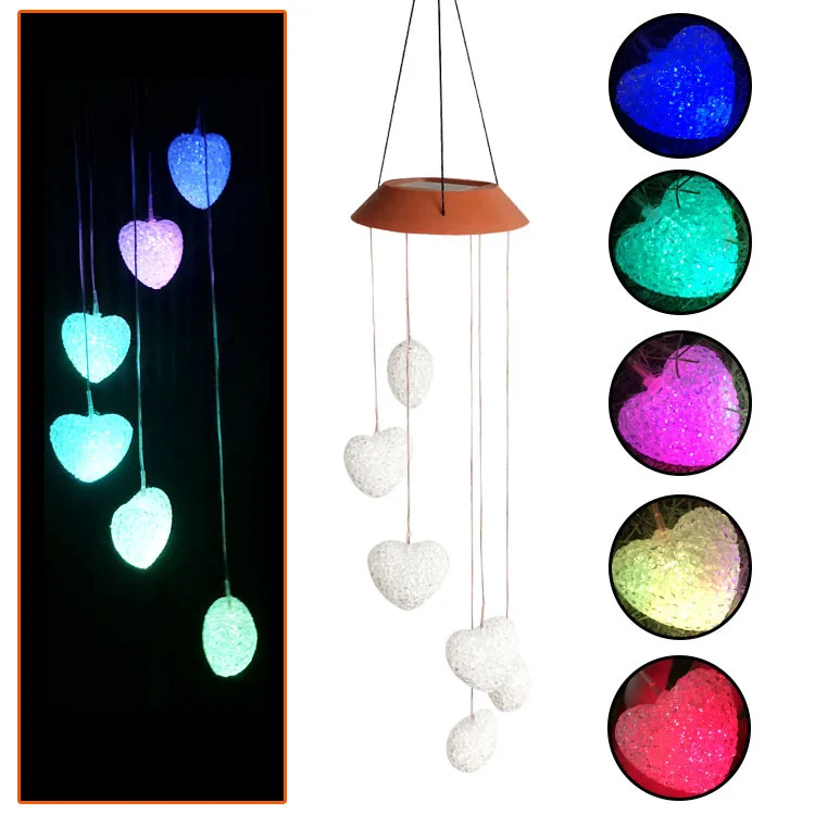 outdoor solar spot lights Solar Light Outdoor Power Supply Led Wind Chime Waterproof Butterfly Hummingbird Night Light Garden Courtyard Decoration solar fence lights