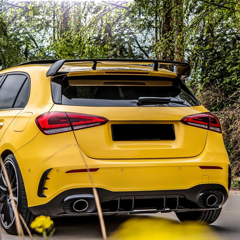 Carbon Fiber Rear Roof Spoiler for Mercedes-Benz A Class W177 Hatchback Rear Wing Spoiler Boot Lid