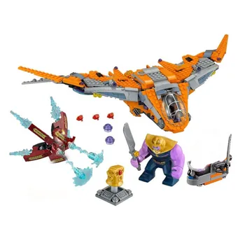 

709PCS 76107 Marvel Super Wars Heroes Avengers Infinity War Thanos Ultimate Battle Building Blocks Toys Lepining For Children