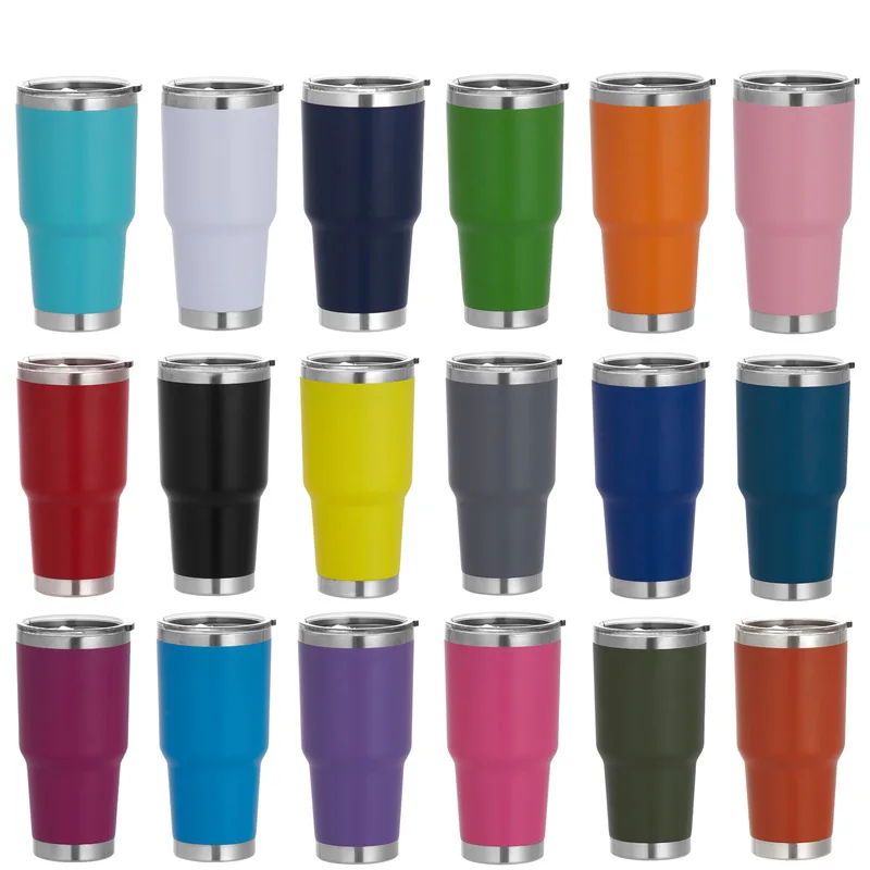 20oz 30oz Travel Mug Ice Cup Colourful Tumbler 304 Stainless Steel Double Wall Vacuum Insulated mug with print N F L