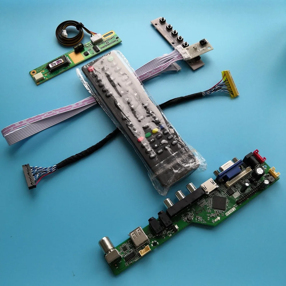 Для LP154WX5-TLC2 USB модуль HDMI 1 лампы 15," 30 Pin VGA AV ТВ контроллер цифровой сигнал драйвер платы 1280X800