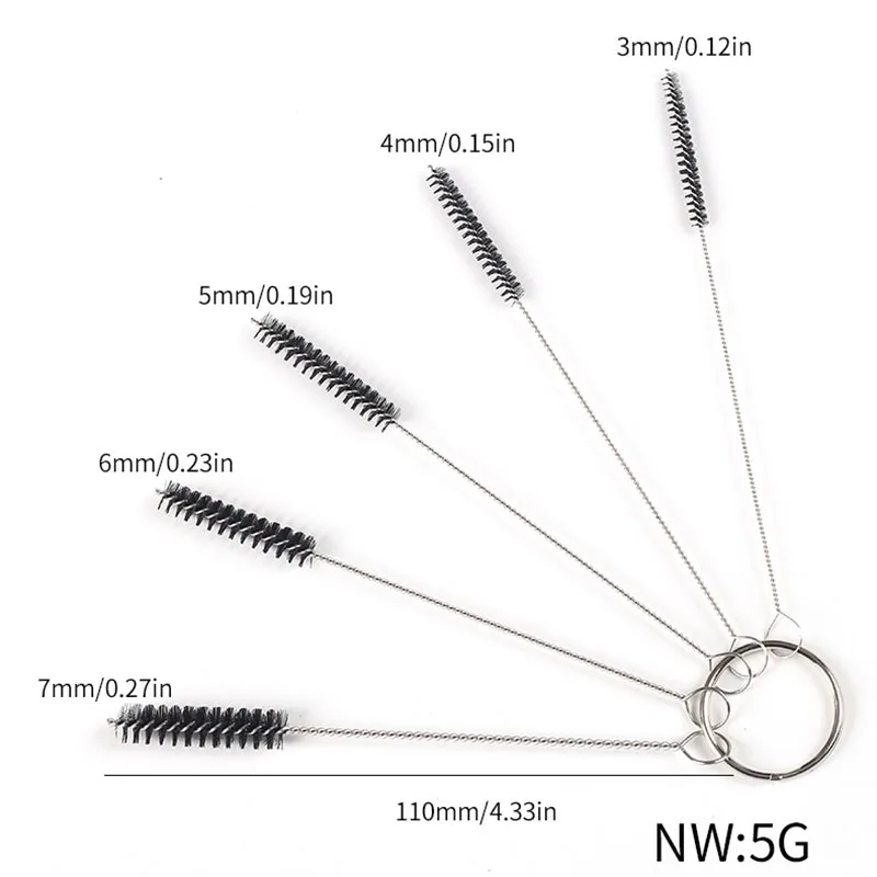 Tobacco smoking accessories 1Set Nylon Stainless Steel Tobacco Smoking Cleaning Brushes Accessory For Tobacco Pipe Smoke Tube Cleaning Tools