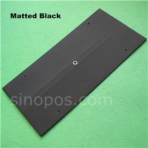 matt black Swatch хедер вешалка с заклепками, ткань образцы связывания держатель текстиль кожаный материал сбора стек книга карты дисплей крюк - Цвет: matt black