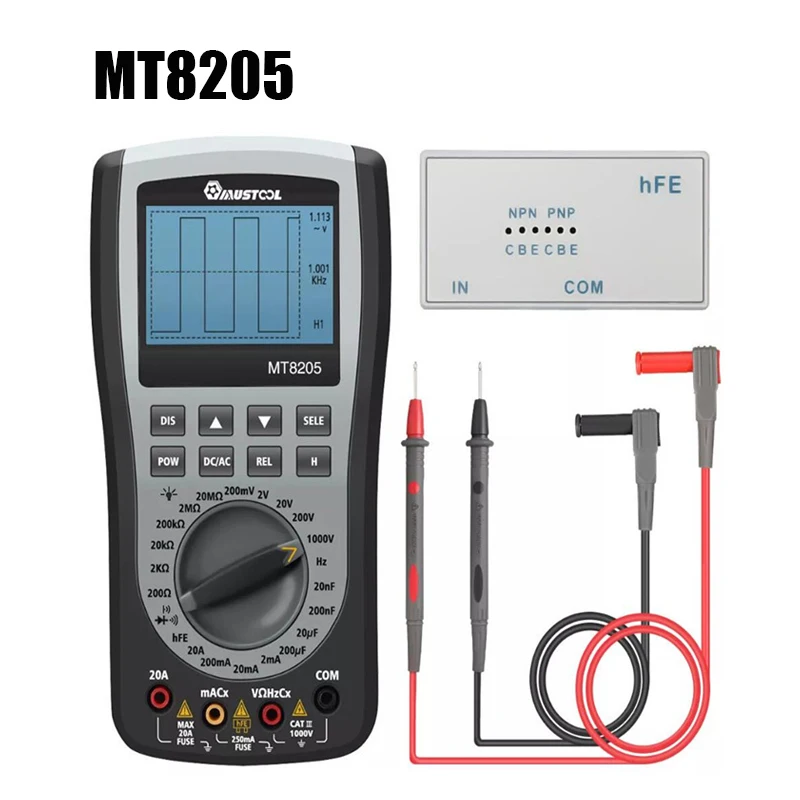 MUSTOOL MT8206 MDS8207 MT8205 MT99 MT109 Интеллектуальный 2 в 1 цифровой Ручной осциллограф мультиметр напряжение тока