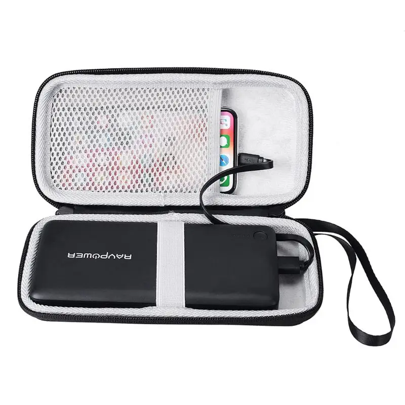 

Travel Hard EVA Zipper Case Storage Bag Pouch for Anker PowerCore 26800 for RAVPower 26800 and cable 77UA