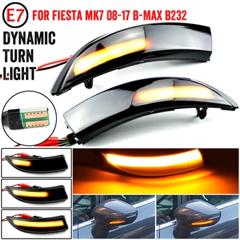 

2pcs LED Side Wing Rearview Mirror Dynamic Indicator Flowing Turn Signal Blinker Repeater Light for Ford for Fiesta MK8 19+ Mk7