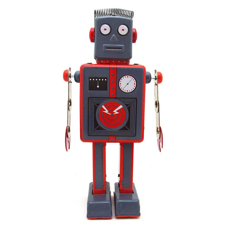 Tinplate ностальгическая заводная цепь Игрушка реквизит для фотосъемки робот модные игрушки коллекция для взрослых Jouet 40AG09