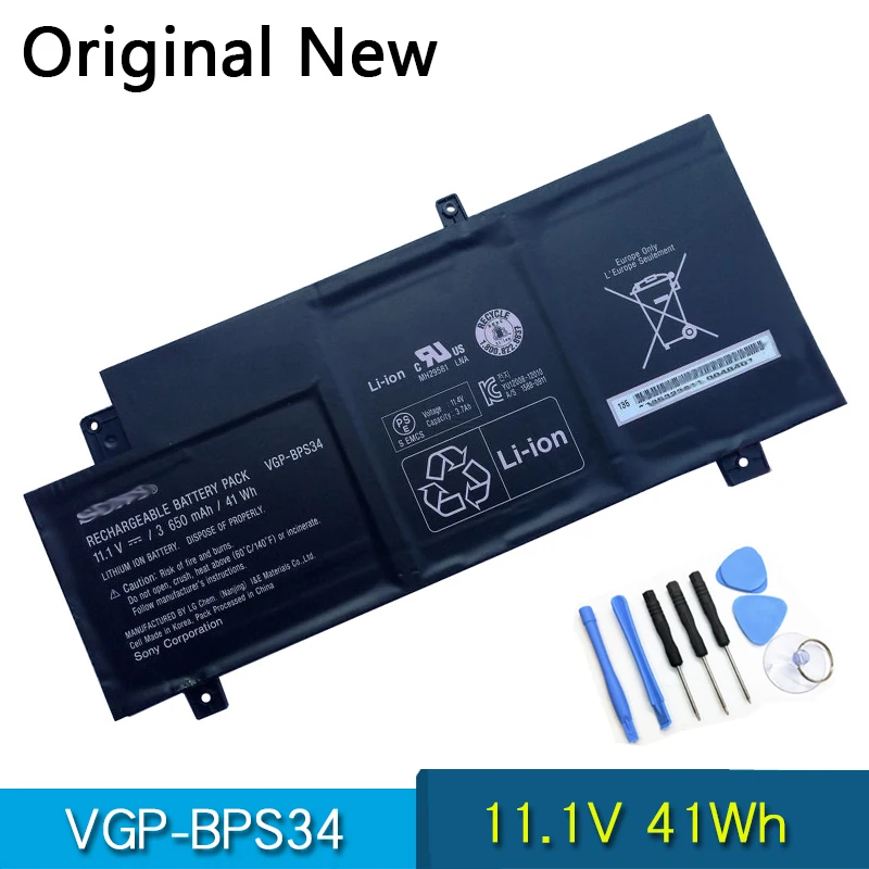 Новый оригинальный VGP-BPS34 BPS34 ноутбук Батарея для SONY VAIO Fit 15 SVF15A SVF14A серии SVF15A1ACXB